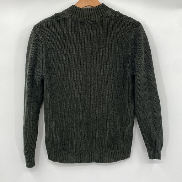 Eddie Bauer Sweater Mens Small Green‎ Knit Henley Outdoor Pullover Vintage - Picture 6 of 8